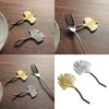 Stainless Steel Chopstick Holder Ginkgos Leaf Shaped Spoon Rest For Dining Table Cutlery Support Tableware Stand