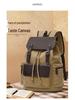 Retro Canvas Drawstring Backpack for Men & Women – Large Capacity, Versatile Travel & Laptop Bag