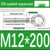 Stainless Steel 304 Eyebolt Expansion Nail with Fixing Loop