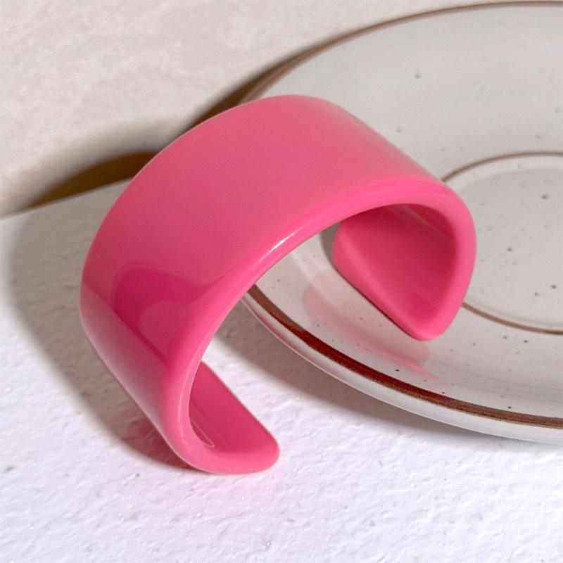 Indiase Feest Sieraden Mode Kleurrijk Stevig Hars Acryl Grote Open Armbanden voor Vrouwen Geometrie Brede Armbanden