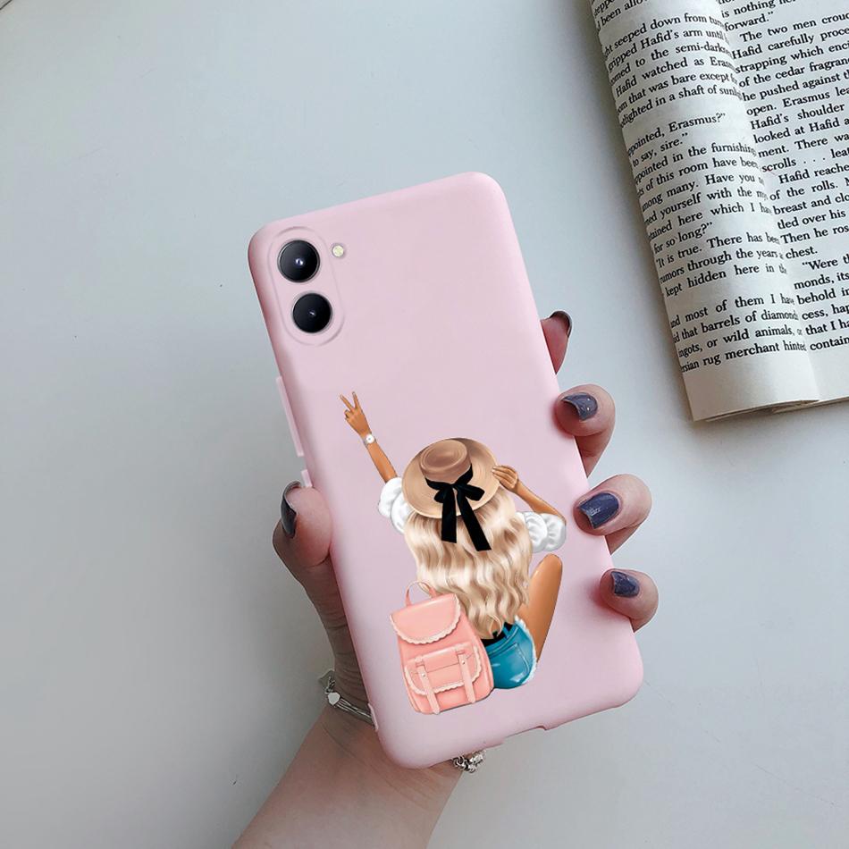 For Realme C33 4G Case Super Mom Baby Fashion Girls Soft Silicone Phone Case For Realme C33 2022 RMX3624 Back Cover Bumper Etui