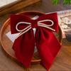 Velvet Big Bow Hairpin For Woman Girls Vintage Elegant Hairpins Head Half-Tie Headdress Exquisite Hair Accessories Gifts