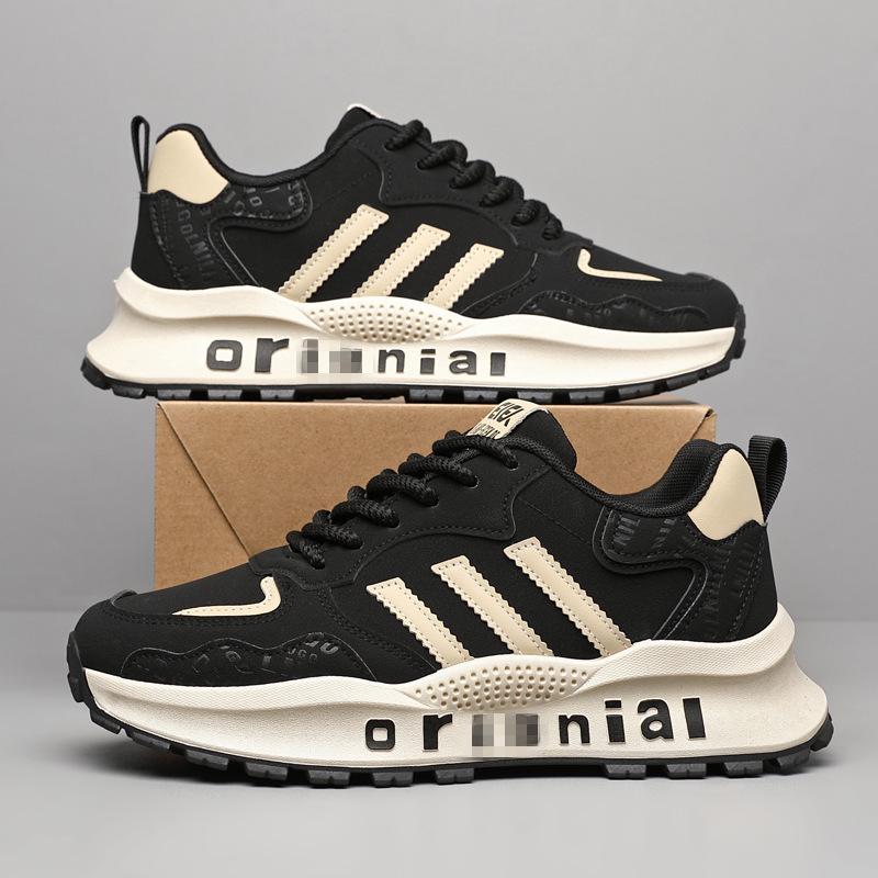 Autumn and winter comfortable heightening dad shoes fashion casual shoes color matching student sports running shoes