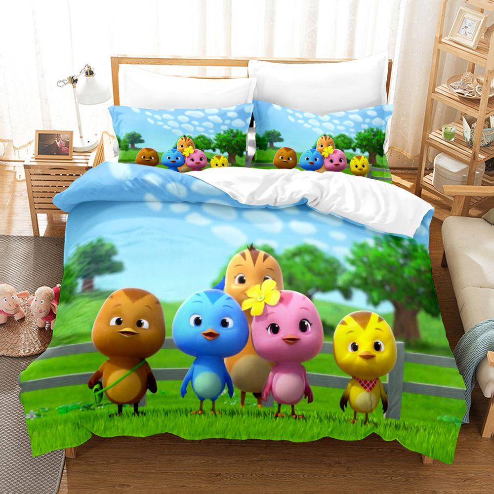 

Пододеяльник Маленькие фазаны 3D Изысканный Мультяшный Цифровая печать Комплект постельного белья Одеяло Кровать Молодежный Домашний декор Детский Подарок для мальчиков 135x200cm