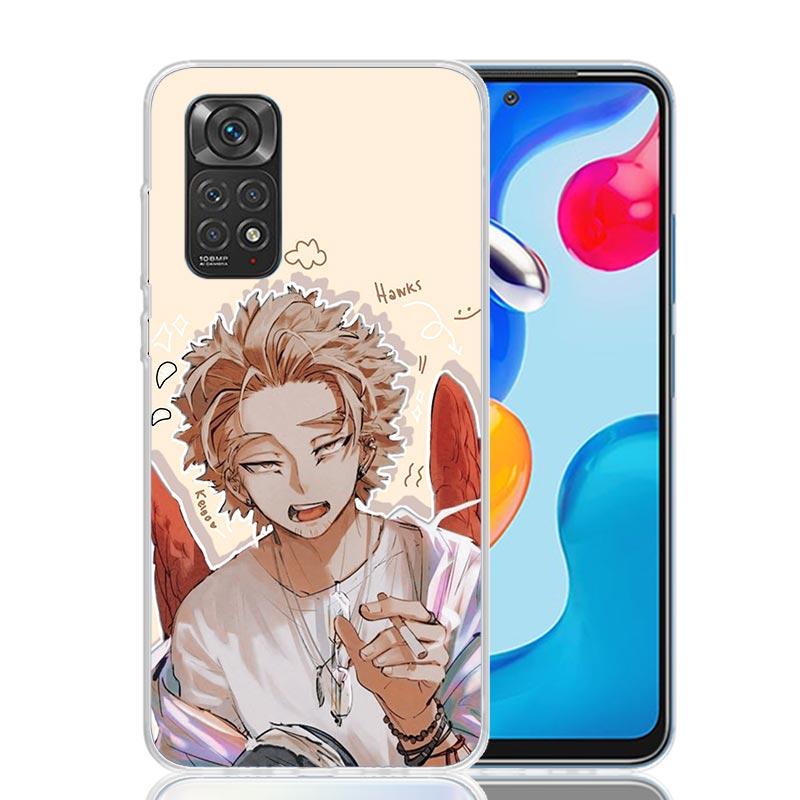 Hawks MHA My Hero A-Academy Pouzdro na telefon Pro Xiaomi Redmi Note 15 14 13 12S 12 Pro Plus 11S 11E 11 11T 10S 10 Umění Měkký Vzor Cov