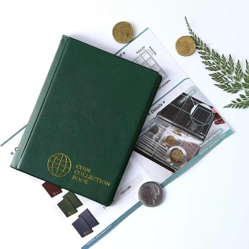 Organizzatore di Monete Custodia 240 Tasche Libro Album Raccolta Monete Regalo Commemorativo