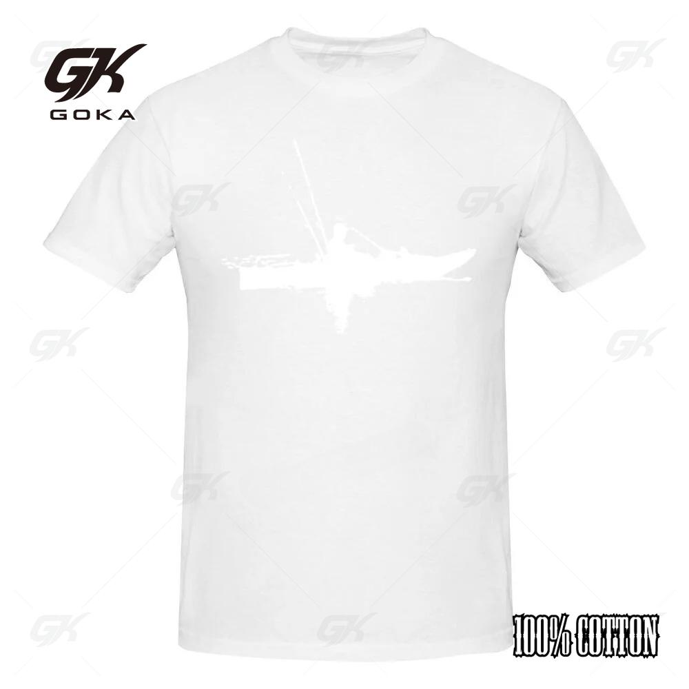 

Fisherman Kayak Fishing Funny T Shirts Graphic Cotton Fashionable Short Sleeve Evolution of Kayaking T-shirt Mens Clothing 4XL