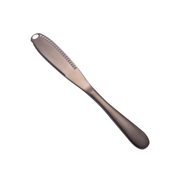 Stainless Steel Cheese Knife Sawtooth Blade Butter Cream Dessert Spreader Tool