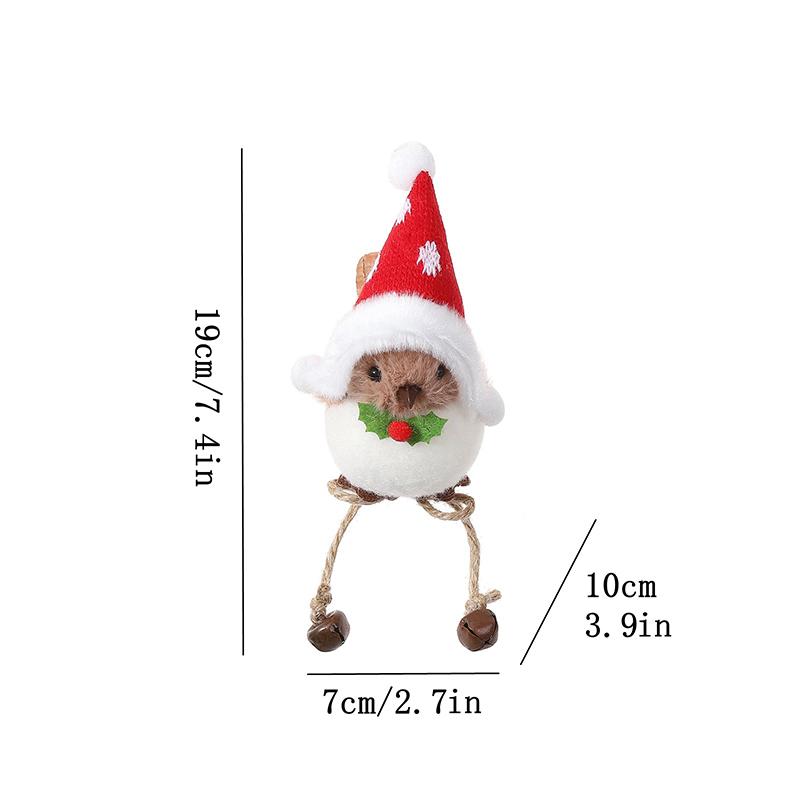Christmas Tree Flocking Hanging Ornaments Xmas Tree Pendants Christmas Decoration New Year 2026 Party Decor Navidad Gifts 7