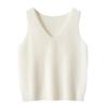 Women's Stylish Hollow-Out Knit Camisole: Chic, Loose, Sleeveless Top for Layering or Outerwear