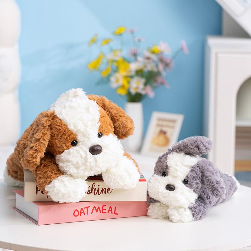 Cartoon Soft Puppy Doll Plush Toy Teddy Dog Doll Children Soothing Rag Doll Birthday Gift
