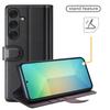 For Samsung Galaxy S25 Case Genuine Split Leather Phone Cover with Wallet Stand