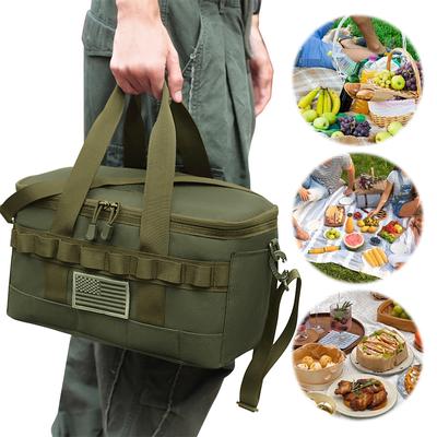 Big Capacity Camping Lunch Box Outdoor Heavy Duty Lunch Bag Work Durable Leakproof Insulated Thermal Cooler Bag Meal For Picnic