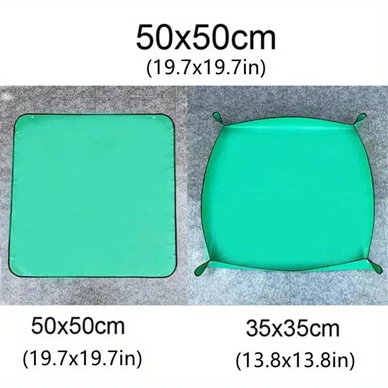 1pcs Plant Regeneration Mat Waterproof Transplant Mat Portable Square Foldable and Easy To Clean Succulent Transplant Mat