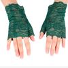 Elegante Damen Ultra-Dünne Halbfinger Sommer Fahrhandschuhe Radfahren Sonnenschutz Handschuhe Weiblich Anti-UV Elastizität Spitze Mesh Handschuhe