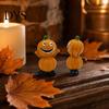 Weather-resistant Halloween Ornaments Pumpkin Figure Ornaments, Hand-Painted Resin Decorations with Unique Garden Expressions, Figurine for