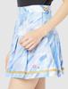Thavasa Under 25 Number Skirt Print Switching Tuck Skirt 00762112200106 Blue L [Samantha & 7] Women's