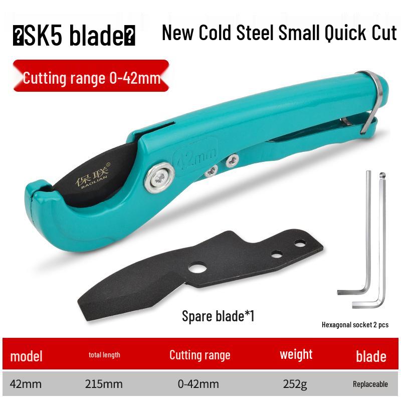 Professionelle PVC-Rohrschere - Schnellschneidewerkzeug für Wasserrohr & Leerrohr