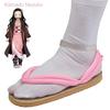 Hot Anime Demon Slayer Kimetsu No Yaiba Cosplay Accessories Kamado Nezuko Cosplay Clogs Kimono Flip-flops Geta Slippers Shoes