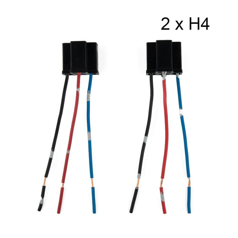 10 Grams Socket 12/24V 2pcs 3 Pin Connector Headlight