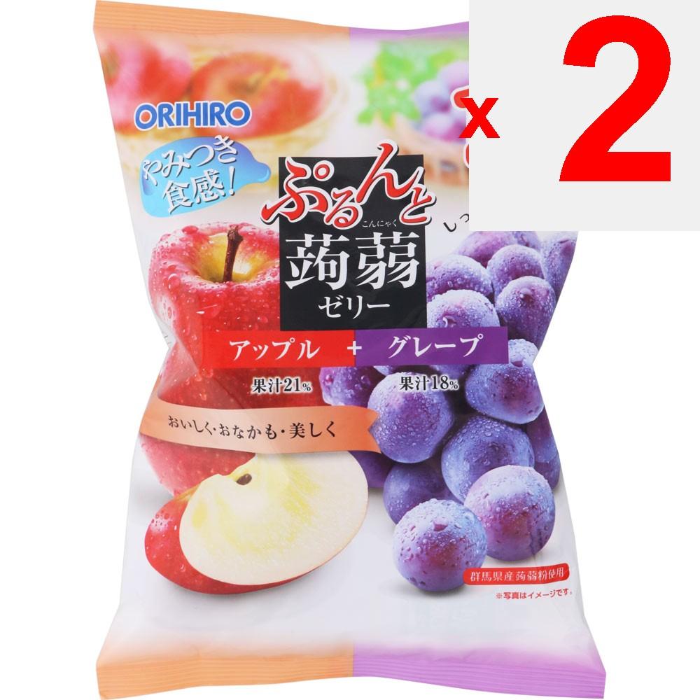 Orihiro Plundry Purun Konnyaku Jelly Pouch Apple + Grape 20g X 12 Pieces Other (check Locks, Tongue Cleaners, Etc.) Other (check Locks, Tongue Cleaner
