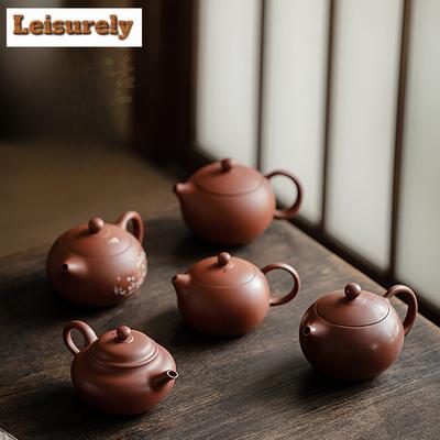 Teiera in Argilla Viola di Minerale Grezzo Cinese Boutique Teiera per Infusione Bollitore Domestico per Macerazione del Tè con Filtro Articoli da Tè Forniture Decorazione