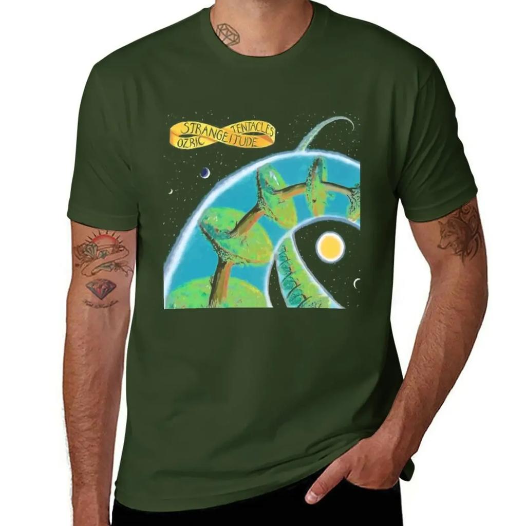 Ozric Tentacles - Strangeitude T-Shirt Korean Fashion Anime Clothes Funnys Mens Graphic T-shirts