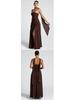 Strapless Long Dress with Slit Skirt