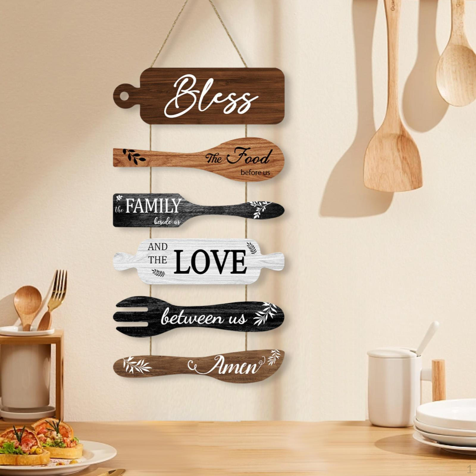 

Кухонный деревянный знак, декор двери, регулируемый настенный орнамент для прихожей дома A