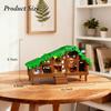 Folk Cabin Building Blocks Set Forest Cabin House Bricks Toys Christmas, Birthday Gifts for Girls Adult (664 PCS)