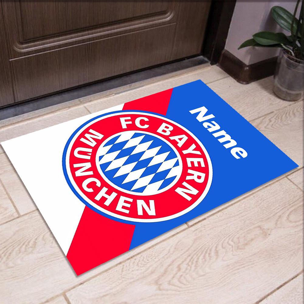 Custom Name FC Bayern München Printed Carpet,Rug for Office Chair Living Room Bedroom Kitchen Room Decor Gifts.