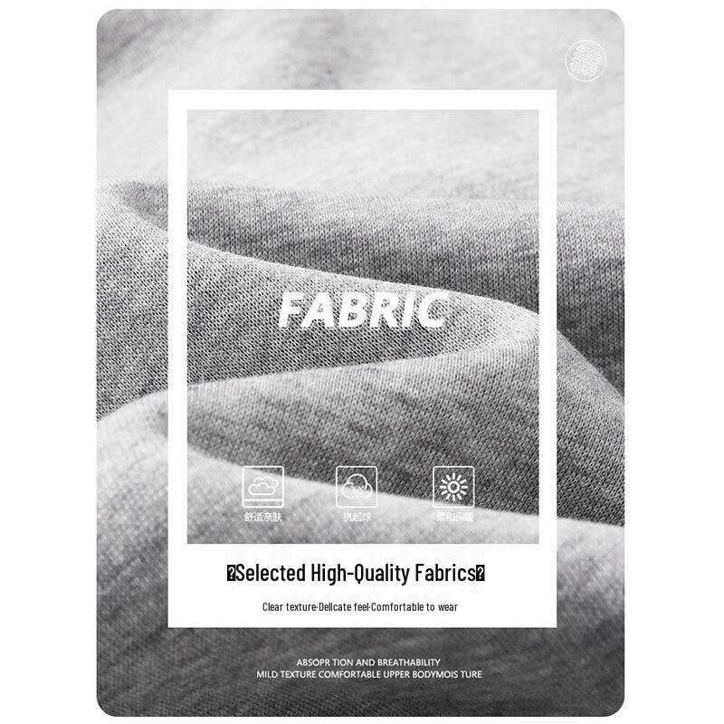 JEANSWEST Men's Autumn/Winter Heavyweight Cotton Blend Hooded Cardigan Sweatshirt