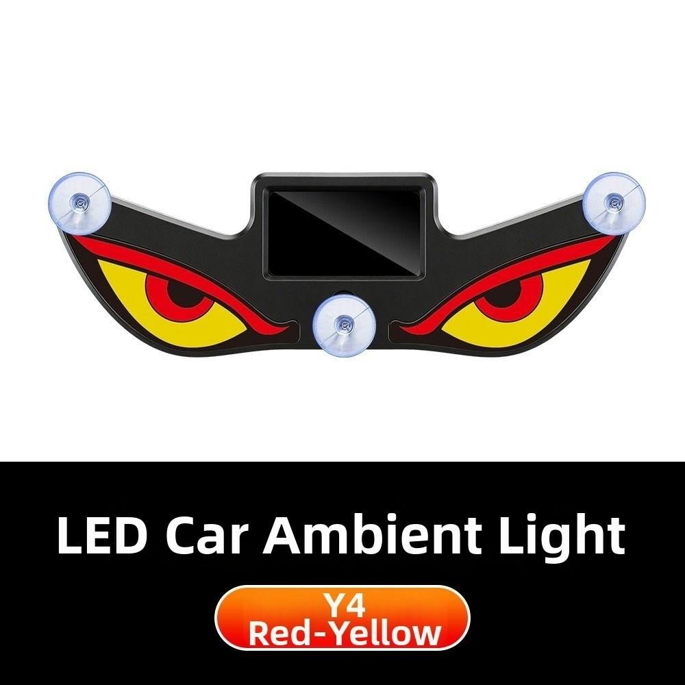 Blinking Moving Eyes Solar Demon Eye Light Anti-Rear-End Light  Universal Car Fit