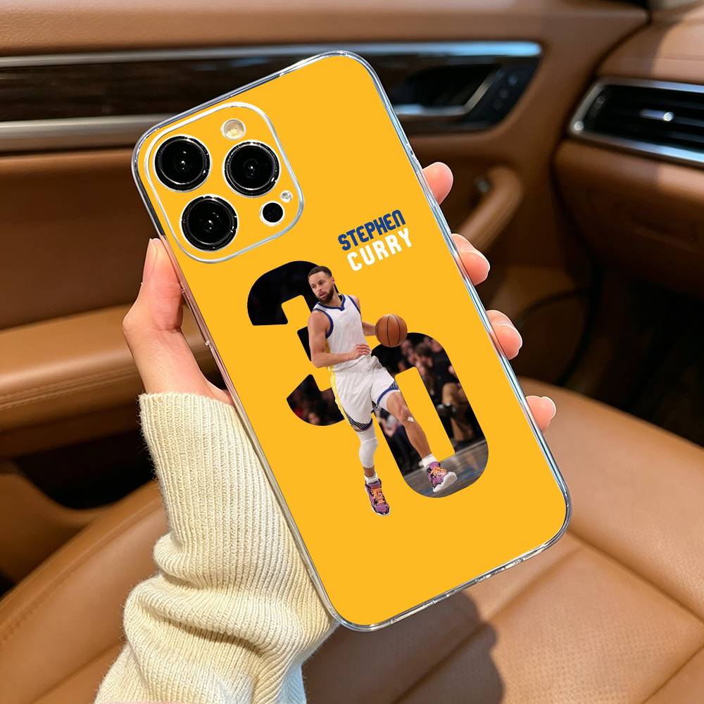 30 Custodia per Telefono Stephen- C-Curry per iPhone17,16,15,14,13,12,11 ,Pro Max,16/15/14 Plus Cover Trasparente
