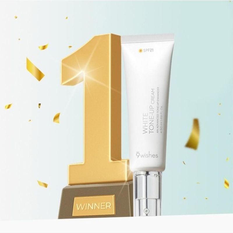 Nine Wishes Vegan White Tone-Up Cream 50ml