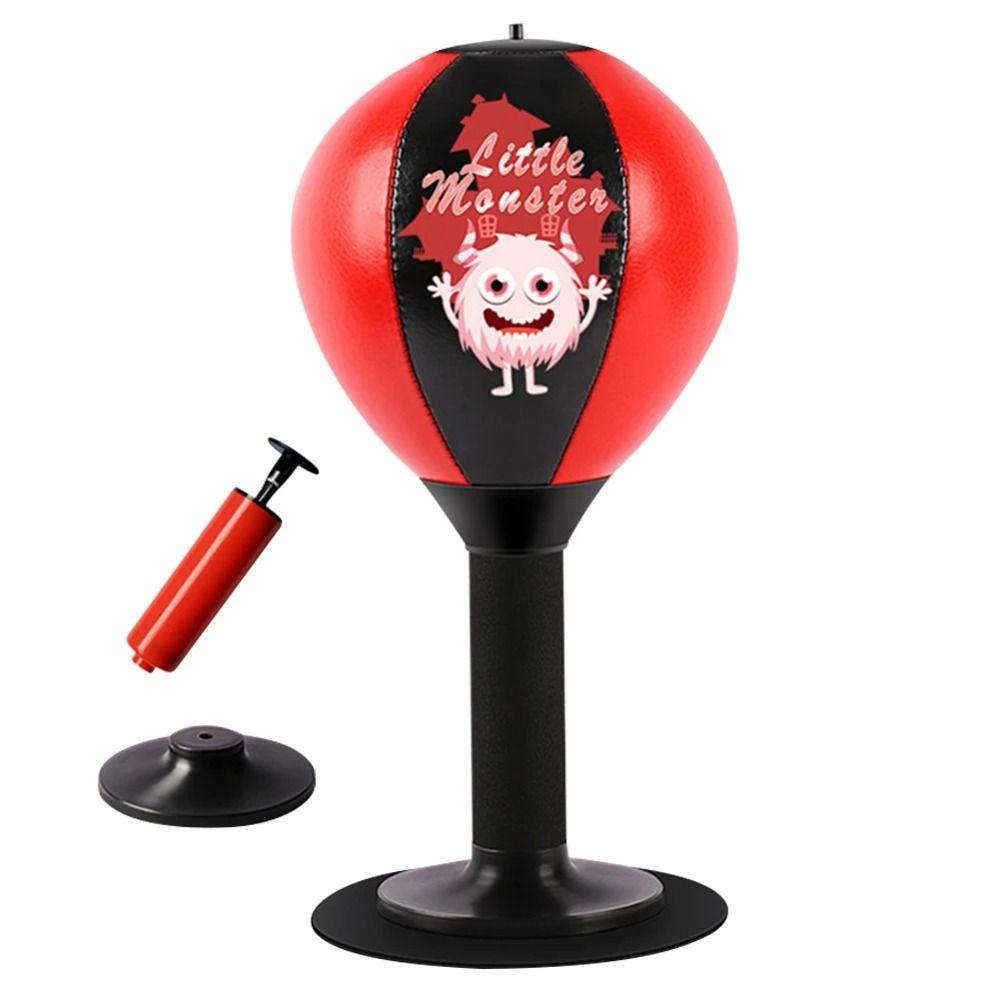Inflatable Desktop Punching Bag With Suction Cup Desk Boxing Punch Ball  Boxing Practice