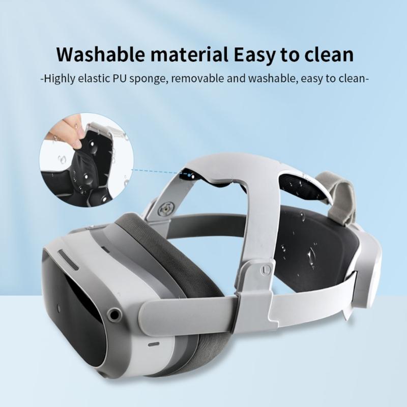 Cinturino per la testa resistente per Pico 4 VR Cinturino di ricambio Comfort Regolabile Riduci la pressione sul viso Accessori per fascia da testa VR
