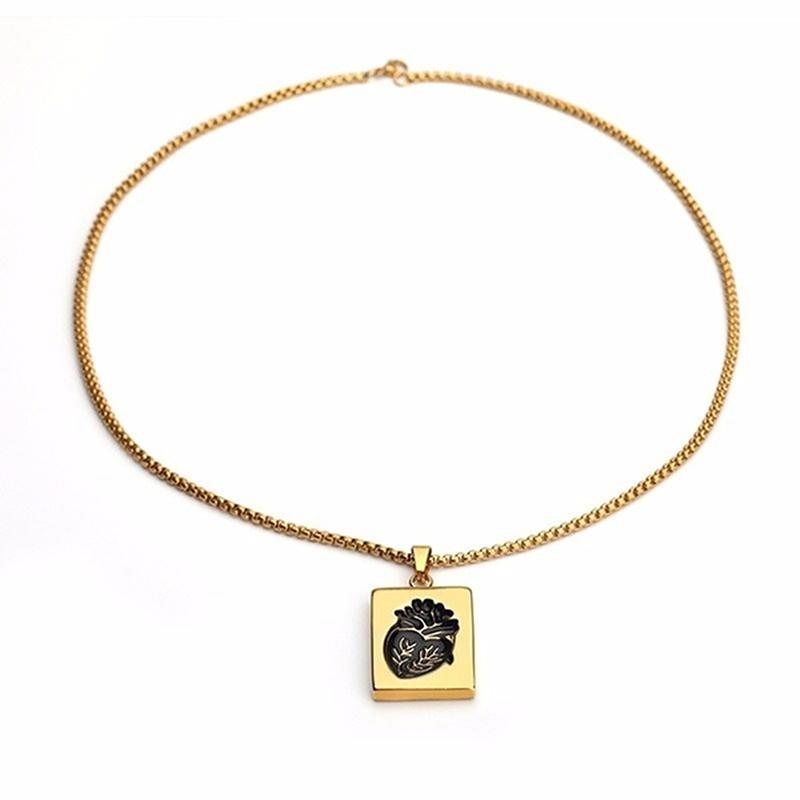 2 Peças/Conjunto Colar Pingente Coração Anatômico Casal Quebra-cabeça Presente de Dia dos Namorados