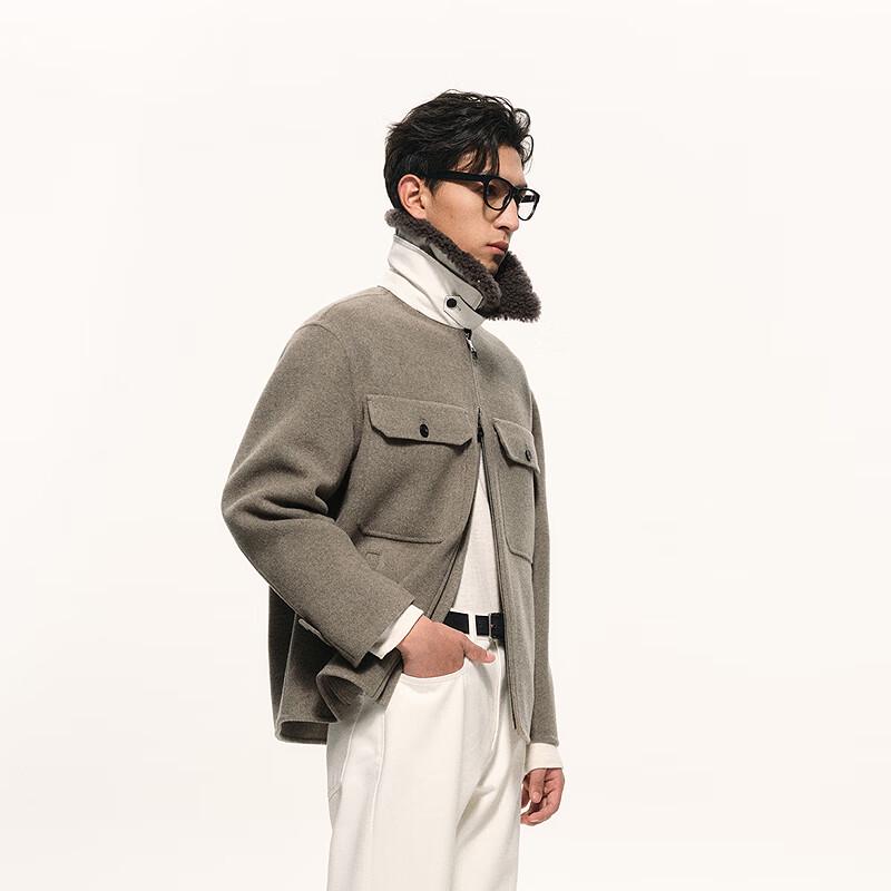 Men's 2025 Winter Lapel Wool Blend Jacket