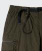 Musinsa Standard [City Leisure] Wide Belted Detachable Cargo Pants [Olive Green]