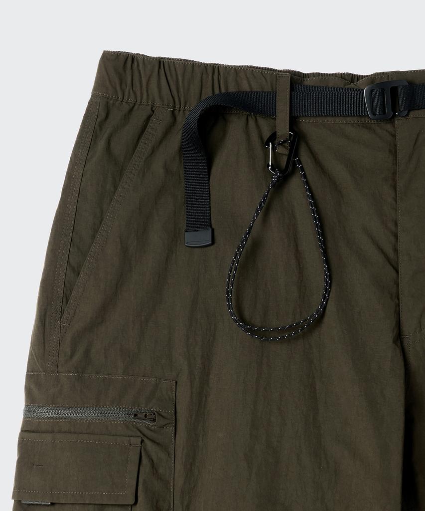 Musinsa Standard [City Leisure] Wide Belted Detachable Cargo Pants [Olive Green]