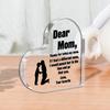 Best Mother Heart Plaque - Grateful Birthday Gift for All Mother Figures