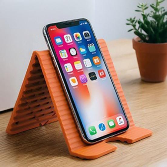 Selfie Grip for Smartphone Silicone Phone Stand with Suction Cups, Foldable Flexible Desk Desktop Dock Holder Tablet Laptop, Convertible Travel Mirror