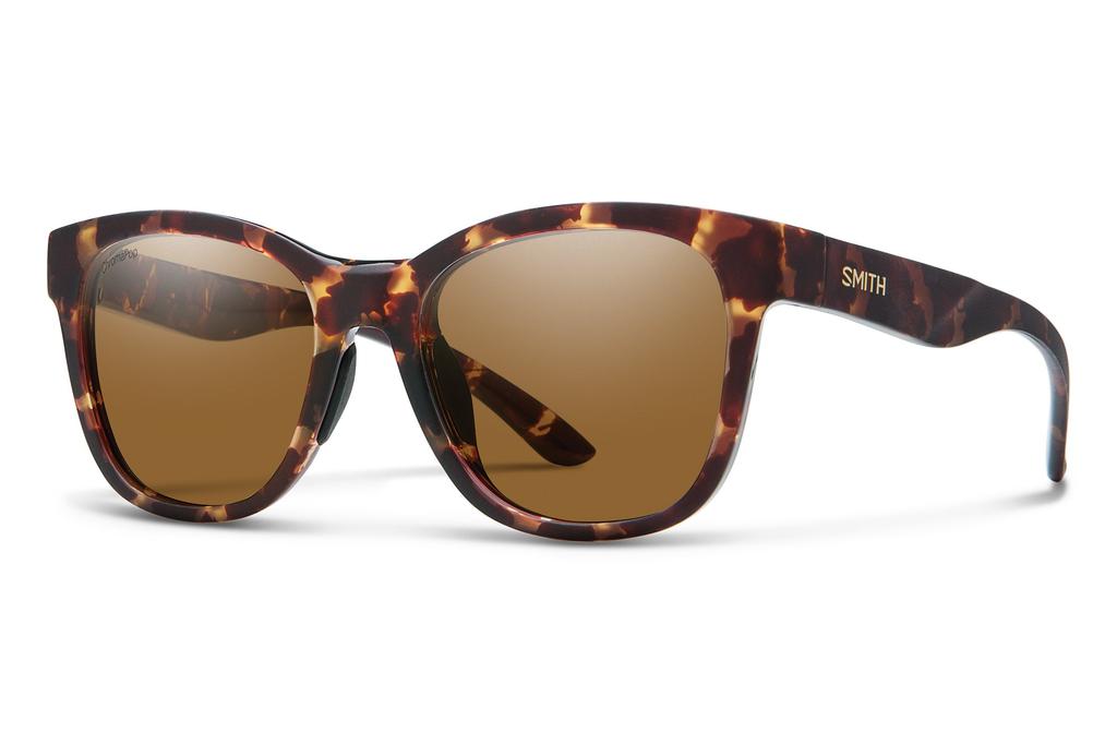 Smith Caper Matte Tortoise Polarized CAPER MT TORT CP BRN Sunglasses,