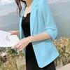 Leichter Damen-Leinenblazer: 2025 Koreanischer Stil, Professionell, Kurz, Vielseitige Sommer-Sonnenschutzjacke