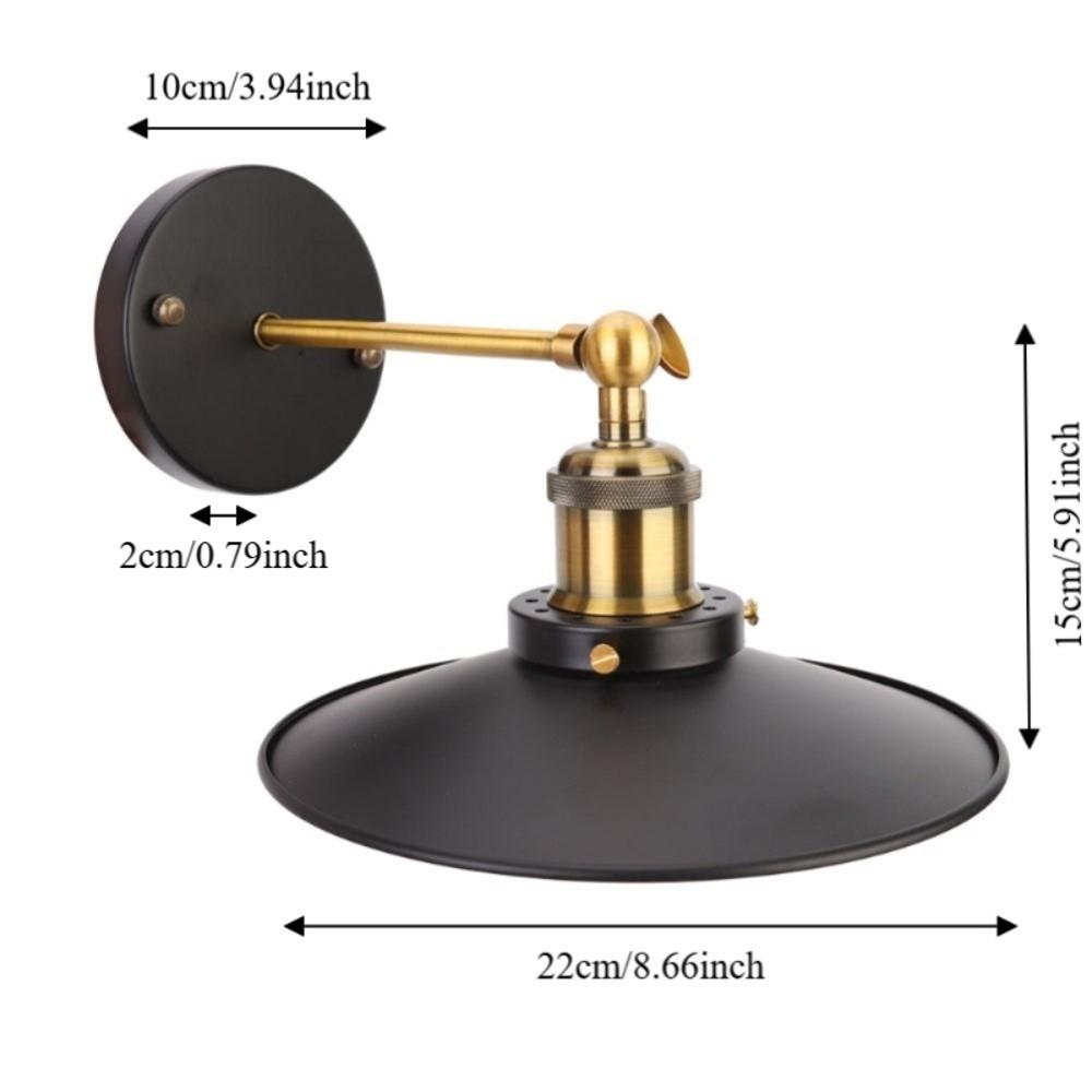 Iron Sconce Light E27 E26 Wall Light Retro Style Wall Lamp  Restaurant