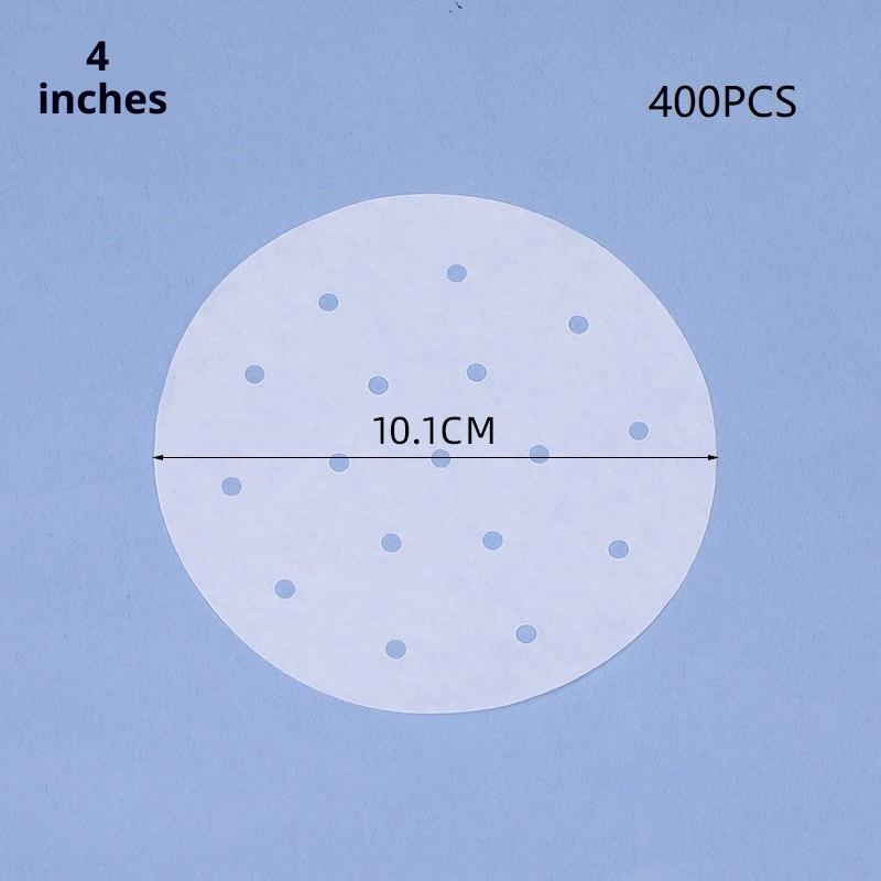 100/400 Stück Einweg-Dampfpapier Backpapier Silikonölpapier Antihaft-Dampfbeständiges Papier Dampfgitter für Brötchen
