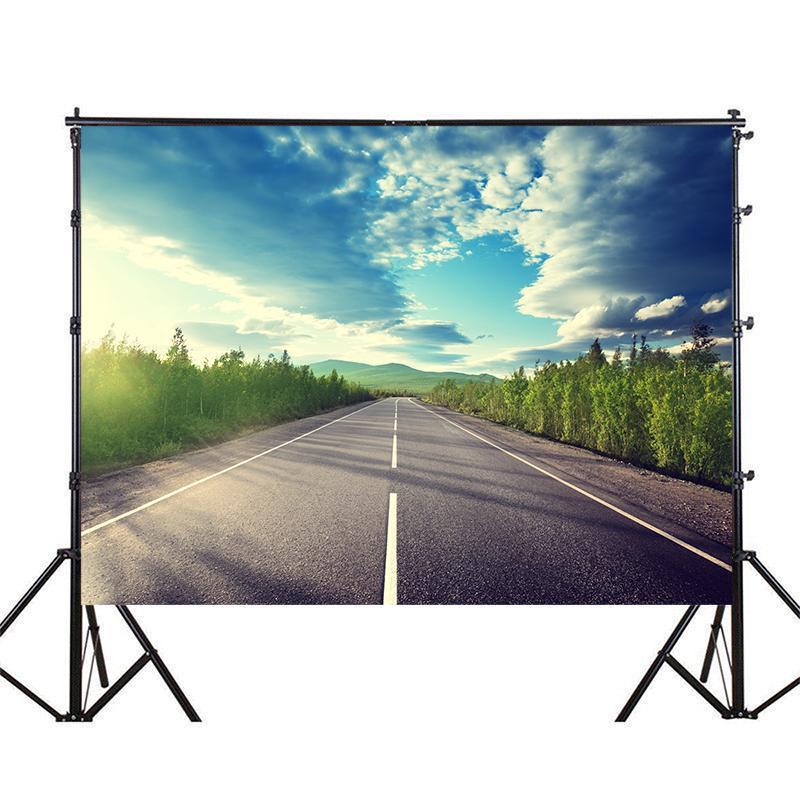 Road Scene Photography Background for Events,Indoor/Outdoor,Party Backdrop,Wall Tapestry Backdrop,,Live Streaming