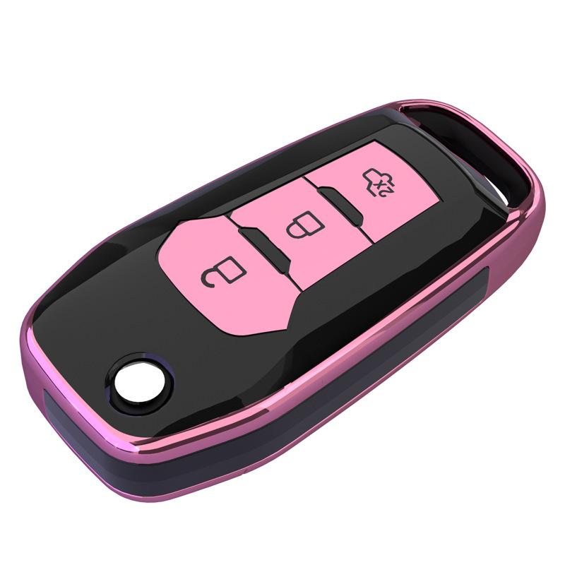 Hight Quality PC+TPU Key Case Protective Shell Cover for Ford F-150 Eage C-MAX Mondeo Ecosport Expedition Focus Fiesta Car Key H