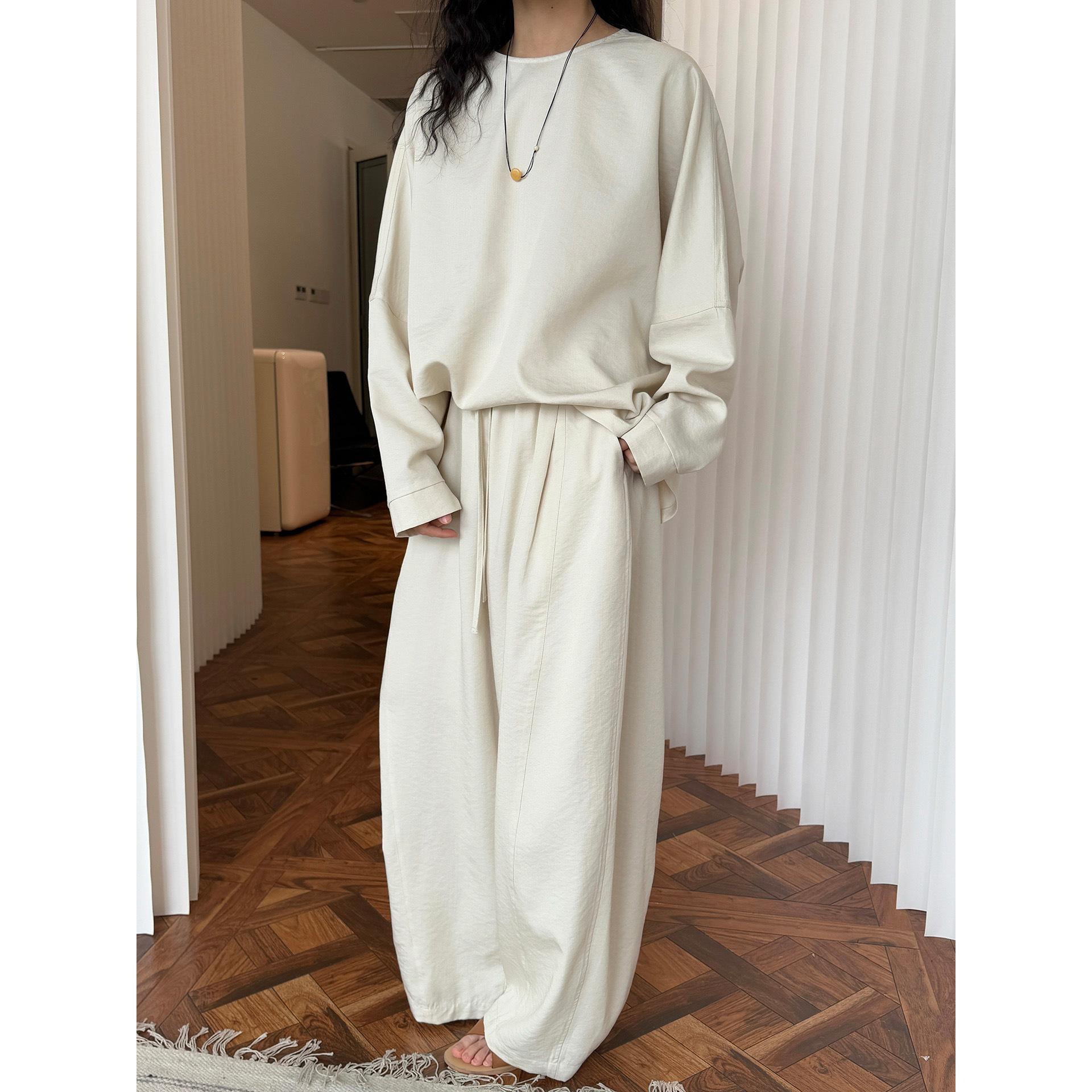 

Johnature Spring Summer Japanese Lazy Casual Women Pants Simple All Match Comfortable Loose Harem Trousers M бежевый